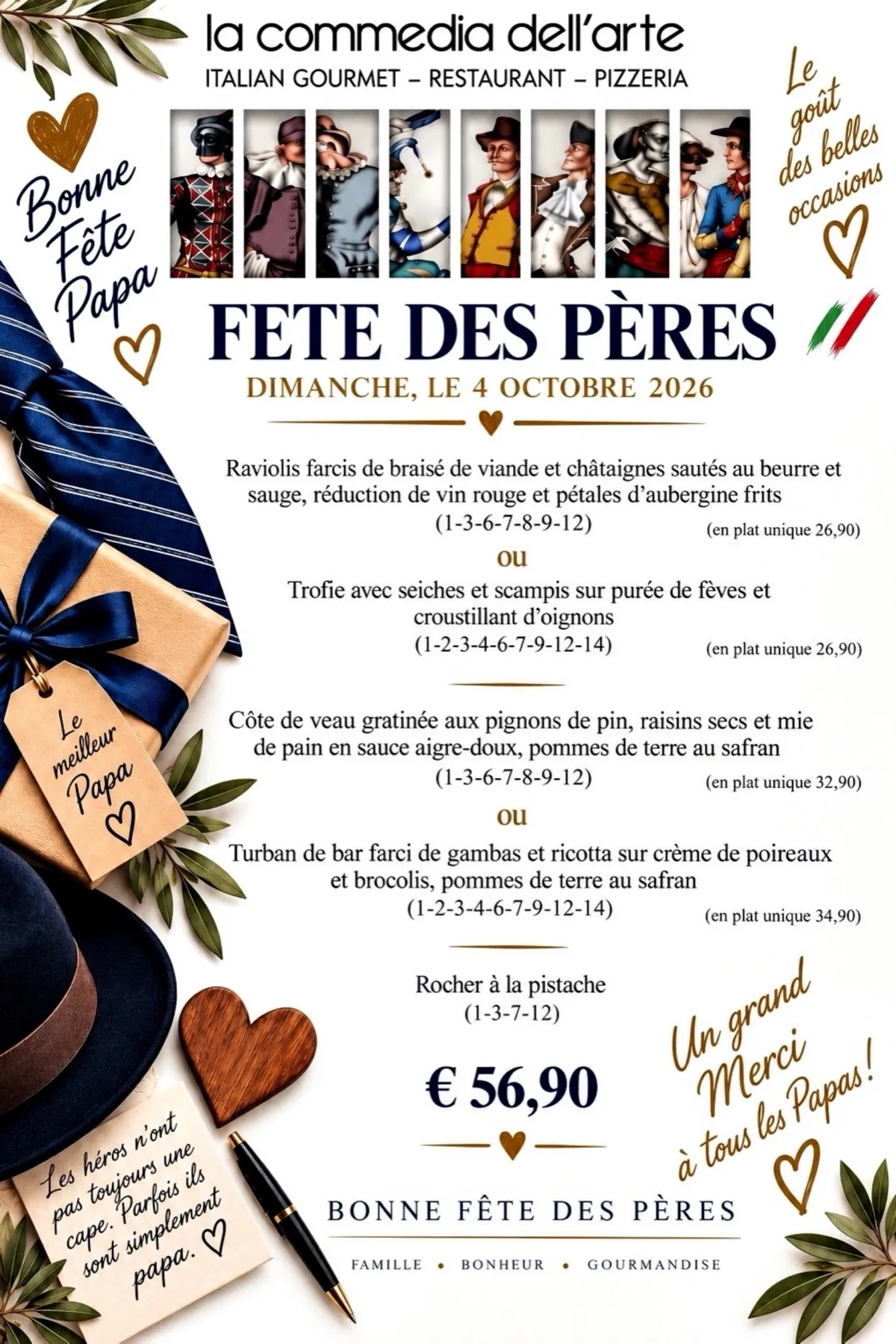Fête des Pères — Sunday, 4 October 2026